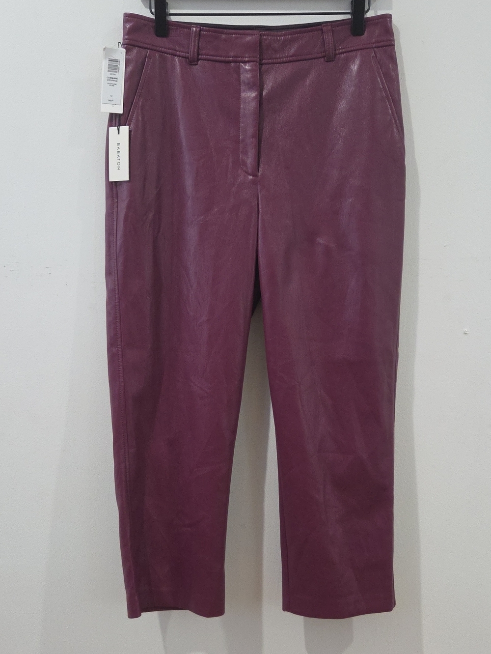 Babaton Command Crop Faux Leather Pants